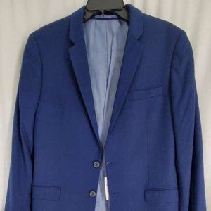 Topman I Blue Mens Button Down Jacket Size 2XL